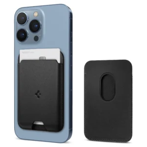 Spigen VALENTINUS MAGSAFE UNIVERSAL MAGNETIC CARD HOLDER juodos spalvos