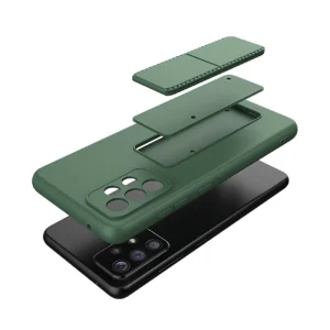Wozinsky Kickstand silikoninis su stoveliu Xiaomi Redmi Note 11 Pro dėklas telefonui juodos spalvos - Image 6