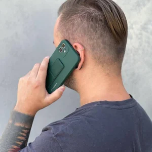 Wozinsky Kickstand silikoninis su stoveliu Xiaomi Redmi Note 11 Pro dėklas telefonui juodos spalvos - Image 8