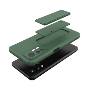 Wozinsky Kickstand silikoninis su stoveliu Xiaomi Redmi 10 dėklas telefonui juodos spalvos - Image 6