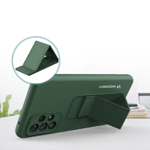 Wozinsky Kickstand silikoninis su stoveliu Samsung Galaxy A73 dėklas telefonui mėlynos spalvos - Image 5