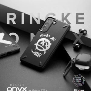 Ringke Onyx Design Durable TPU Samsung Galaxy S22 + (S22 Plus) dėklas telefonui juodos spalvos (Graffiti) () - Image 5