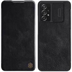 Nillkin Qin leather holster Samsung Galaxy A73 dėklas telefonui juodos spalvos