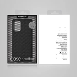 Nillkin Textured durable reinforced gel frame and nylon back Samsung Galaxy A73 dėklas telefonui juodos spalvos - Image 5