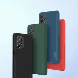 Nillkin Super Frosted Shield Pro durable Samsung Galaxy A73 dėklas telefonui mėlynos spalvos - Image 7