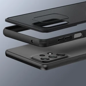 Nillkin Super Frosted Shield Pro durable Samsung Galaxy A73 dėklas telefonui mėlynos spalvos - Image 8