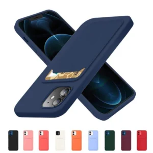Card Silicone Wallet with Card Slot Documents Xiaomi Redmi Note 11 Pro+ 5G / 11 Pro (China) dėklas telefonui juodos spalvos - Image 2