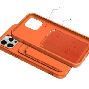 Card Silicone Wallet with Card Slot Documents Xiaomi Redmi Note 11 Pro+ 5G / 11 Pro (China) dėklas telefonui juodos spalvos - Image 4