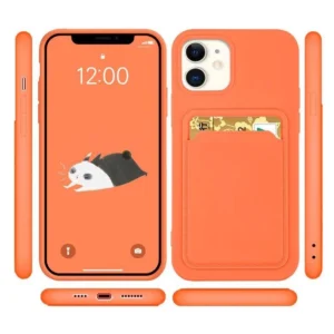 Card Silicone Wallet with Card Slot Documents Xiaomi Redmi Note 11 Pro+ 5G / 11 Pro (China) dėklas telefonui juodos spalvos - Image 7