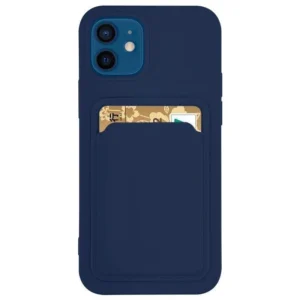Card Silicone Wallet with Card Slot Documents Xiaomi Redmi Note 11 Pro+ 5G / 11 Pro (China) Navy dėklas telefonui mėlynos spalvos