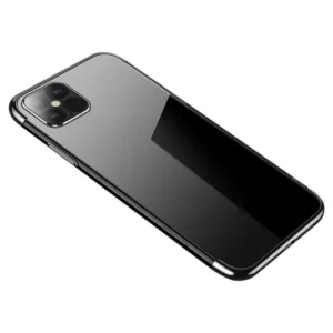 Clear Color gel with metallic frame Xiaomi Redmi Note 11 Pro 5G / 11 Pro dėklas telefonui juodos spalvos