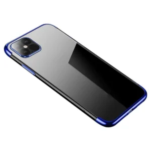 Clear Color Gel TPU with a metallic frame Xiaomi Redmi Note 11S / Note 11 dėklas telefonui mėlynos spalvos