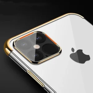 Clear Color Gel TPU with a metallic frame Xiaomi Redmi Note 11S / Note 11 dėklas telefonui mėlynos spalvos - Image 5