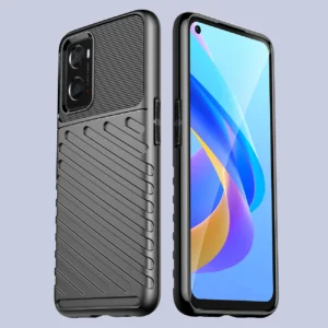 Thunder flexible armored Oppo A76 / Oppo A36 / Realme 9i dėklas telefonui juodos spalvos - Image 5