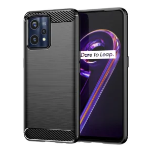Carbon Flexible Realme 9 Pro + (9 Pro Plus) dėklas telefonui juodos spalvos