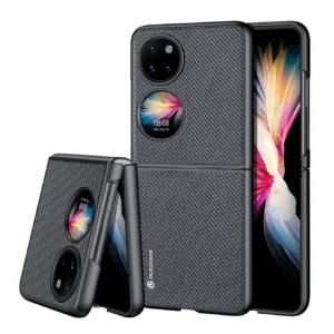 Dux Ducis Fino is made of nylon material Huawei P50 Pocket dėklas telefonui juodos spalvos