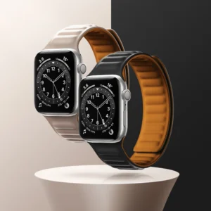 Magnetic apyrankė laikrodžiui Apple Watch 6/5/4/3/2 / SE (44mm / 42mm) rudos spalvos - Image 2