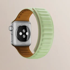 Magnetic apyrankė laikrodžiui Apple Watch 7/8/9 41mm Magnetic Wristband Bracelet Bracelet raudonos spalvos - Image 6
