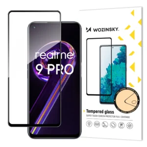 Wozinsky Apsauginis stiklas Full Glue Super Tough Screen Protector Full Coveraged with Frame Case Friendly for Realme 9 Pro black