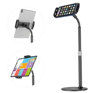 Wozinsky stand for tablet and phone on the desk black (WTHBK4) - Image 4