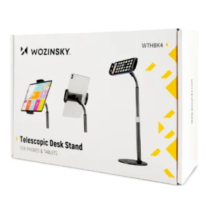 Wozinsky stand for tablet and phone on the desk black (WTHBK4) - Image 5