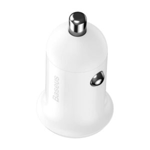 Baseus Grain Pro Automobilinis įkroviklis 2x USB 4.8A baltos spalvos - Image 3