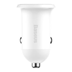 Baseus Grain Pro Automobilinis įkroviklis 2x USB 4.8A baltos spalvos - Image 4