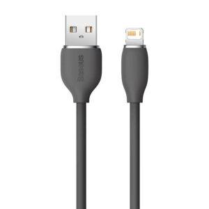 Baseus Jelly kabelis USB į Lightning, 2,4A, 1,2m juodos spalvos - Image 7