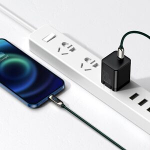 USB-C kabelis į Lightning Baseus Display, PD, 20W, 2m žalios spalvos - Image 9
