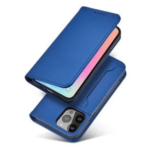 Magnet Card dėklas telefonui Apple iPhone 13 Pro Max Pouch Card Wallet Card Holder mėlynos spalvos - Image 3