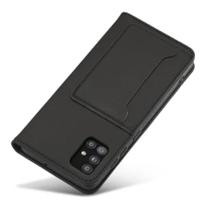 Magnet Card dėklas telefonui Samsung Galaxy A12 5G Pouch Wallet Card Holder juodos spalvos - Image 7