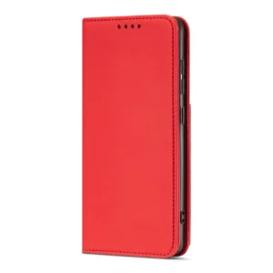 Magnet Card For Samsung Galaxy A12 5G Pouch Wallet Card Holder raudonos spalvos - Image 5