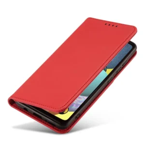 Magnet Card dėklas telefonui Samsung Galaxy A13 5G Pouch Wallet Card Holder raudonos spalvos - Image 8