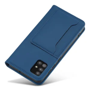 Magnet Card dėklas telefonui Xiaomi Redmi Note 11 Pro Pouch Card Wallet Card Holder mėlynos spalvos - Image 7