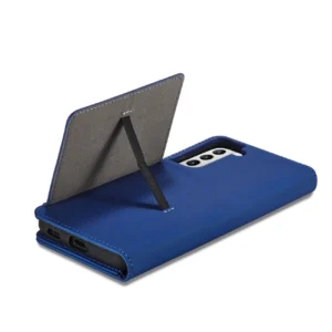 Magnet Card dėklas telefonui Samsung Galaxy S22 + (S22 Plus) Pouch Wallet Card Holder mėlynos spalvos - Image 9
