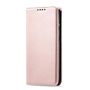 Magnet Card dėklas telefonui Samsung Galaxy S22 + (S22 Plus) Pouch Wallet Card Holder rožinės spalvos - Image 6