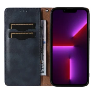 Magnet Strap dėklas telefonui Apple iPhone 12 Pro Pouch Wallet + Mini Lanyard Pendant mėlynos spalvos - Image 8