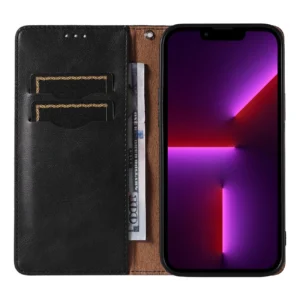 Magnet Strap dėklas telefonui Apple iPhone 12 Pro Max Pouch Wallet + Mini Lanyard Pendant juodos spalvos - Image 8