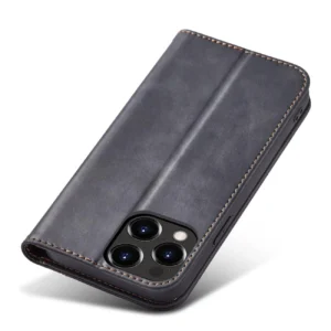 Magnet Fancy dėklas telefonui Apple iPhone 13 Pro Max Pouch Wallet Card Holder juodos spalvos - Image 3