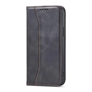 Magnet Fancy dėklas telefonui Apple iPhone 13 Pro Max Pouch Wallet Card Holder juodos spalvos - Image 5