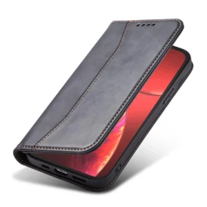 Magnet Fancy dėklas telefonui Apple iPhone 13 Pro Max Pouch Wallet Card Holder juodos spalvos - Image 7