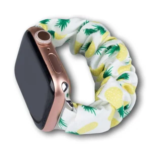 Apyrankė laikrodžiui Apple Watch 7 / 6 / 5 / 4 / 3 / 2 / SE (41 / 40 / 38mm) strap bracelet with elastic band pineapple