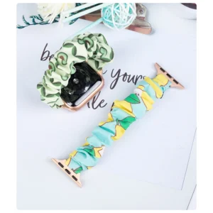 Apyrankė laikrodžiui Apple Watch 7 / 6 / 5 / 4 / 3 / 2 / SE (41 / 40 / 38mm) strap bracelet with elastic band pineapple - Image 4