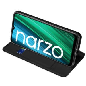 Dux Ducis Skin Pro atverčiamas Realme Narzo 50A dėklas telefonui juodos spalvos - Image 4