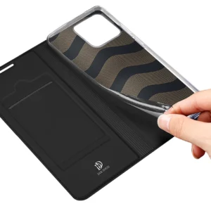 Dux Ducis Skin Pro atverčiamas Realme Narzo 50A dėklas telefonui juodos spalvos - Image 6