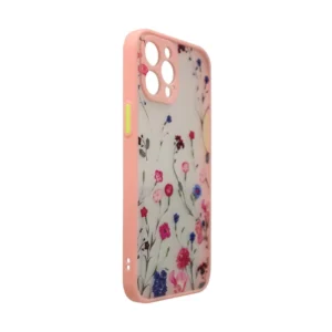 Design iPhone 12 Pro Max flower dėklas telefonui rožinės spalvos - Image 3