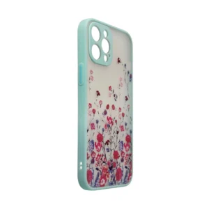 Design iPhone 12 Pro Max flower dėklas telefonui žydros spalvos - Image 3