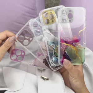 Marble iPhone 12 Pro Max Gel Orange Marble - Image 6