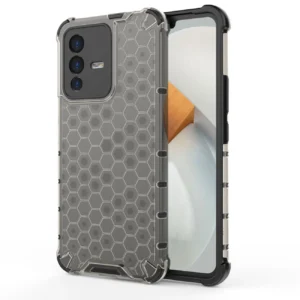 Honeycomb armored with a gel frame Vivo V23 5G dėklas telefonui juodos spalvos