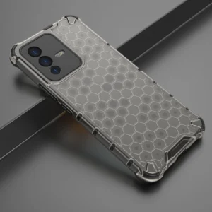 Honeycomb armored with a gel frame Vivo V23 5G dėklas telefonui juodos spalvos - Image 3